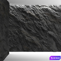 Rock wall 5 3D Model Vray, Corona