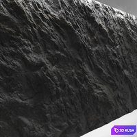 Rock wall 5 3D Model Vray, Corona