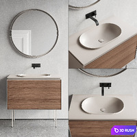 Nic Design Lama Vanity unit Set 2 3D Model Vray, Corona