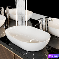 bathroom_furniture_set_1 3D Model Vray, Corona