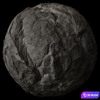 Stone Cliff Wall # 12 3D Model Corona