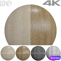 Seamless textures - OAK 3D Model Vray, Corona