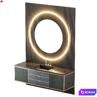 Luxury Brands Bathroom 3D Model Vray, Corona