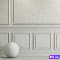 Decorative plaster with molding 228 3D Model Vray, Corona