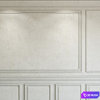 Decorative plaster with molding 228 3D Model Vray, Corona