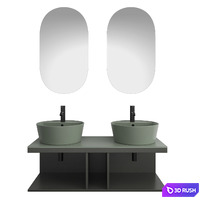 Bathroom set Cielo Multiplo 3D Model Vray, Corona