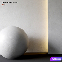 Decorative plaster 3D Model Vray, Corona