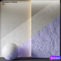 Decorative plaster 3D Model Vray, Corona