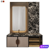 Luxury Bathroom 15 3D Model Vray, Corona