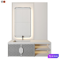 Luxury Bathroom 15 3D Model Vray, Corona