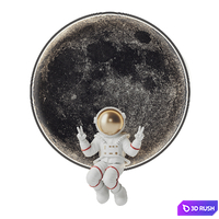 Astronaut Wall Light 3D Model Vray