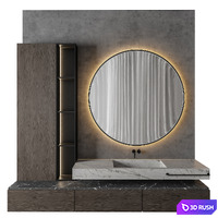 Luxury Bathroom 67 3D Model Vray, Corona