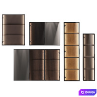 INBANI STRATO Glass Doors furniture units 3D Model Corona
