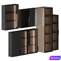 INBANI STRATO Glass Doors furniture units 3D Model Corona