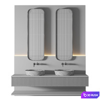 Luxury Bathroom_127 3D Model Vray, Corona