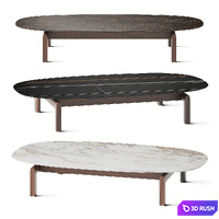 Porada Quay Ovale Coffee Tables 3D Model Vray, Corona