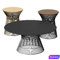 KNOLL Platner Coffee Table 3D Model Vray
