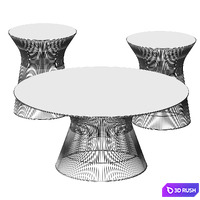 KNOLL Platner Coffee Table 3D Model Vray