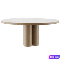 OLLE dining table 3D Model Corona