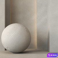 Decorative Plaster wall Texture - 4K - Seamless 3D Model Vray, Corona