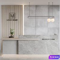 Reception design 02 3D Model Vray, Corona