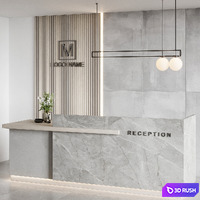 Reception design 02 3D Model Vray, Corona