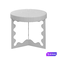 Side table Ripple Short 3D Model Corona