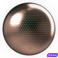 Metal panel Materials 3- perforated Metal panel, Pbr 4k Seamless 3D Model Vray, Corona