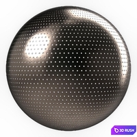 Metal panel Materials 3- perforated Metal panel, Pbr 4k Seamless 3D Model Vray, Corona