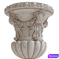 Vase On Plinth 002 3D Model Vray, Corona