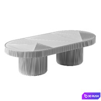 Paloma Coffee Table by Sarah Ellison 3D Model Corona