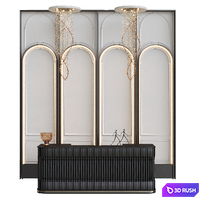 Neoclassical reception desk 13 3D Model Corona