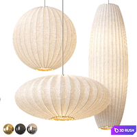 Nelson Bubble Pendant 3D Model Vray, Corona