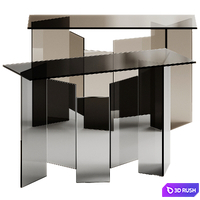 Tonelli Design METROPOLIS Rectangular console table 3D Model Corona