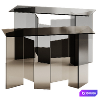 Tonelli Design METROPOLIS Rectangular console table 3D Model Corona