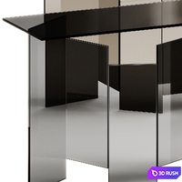 Tonelli Design METROPOLIS Rectangular console table 3D Model Corona