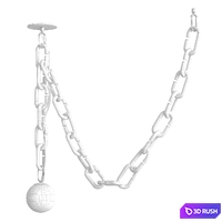 Cerine Swagged Pendant 3D Model Corona