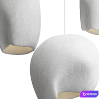 Shaped Pendant light 3D Model Vray