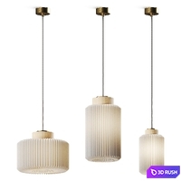 Le Klint Cylinder Pendant Lamps 3D Model Vray, Corona