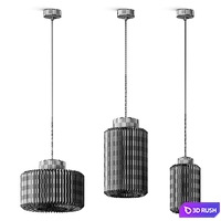 Le Klint Cylinder Pendant Lamps 3D Model Vray, Corona