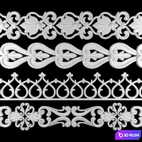 Path Ornament Pack 14 3D Model Vray, Corona