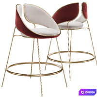 Hyoku Bar Chair Stool by Alma de Luce