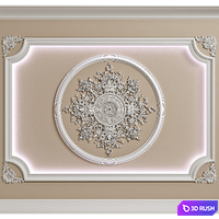 Illuminated ceiling in classic style 002 3D Model Vray, Corona