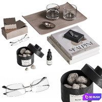 NG6 Decorative Set 3D Model Vray, Corona