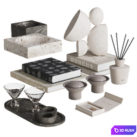 NG7 Decorative Set 3D Model Vray, Corona