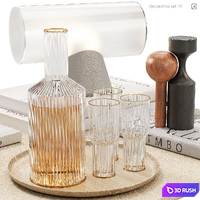 Decorative set 15 3D Model Corona