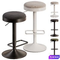 Bar stool Zaib by Kave Home 3D Model Corona