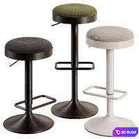 Bar stool Zaib by Kave Home 3D Model Corona
