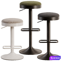 Bar stool Zaib by Kave Home 3D Model Corona