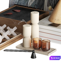 Van Gogh decorative set 3D Model Corona